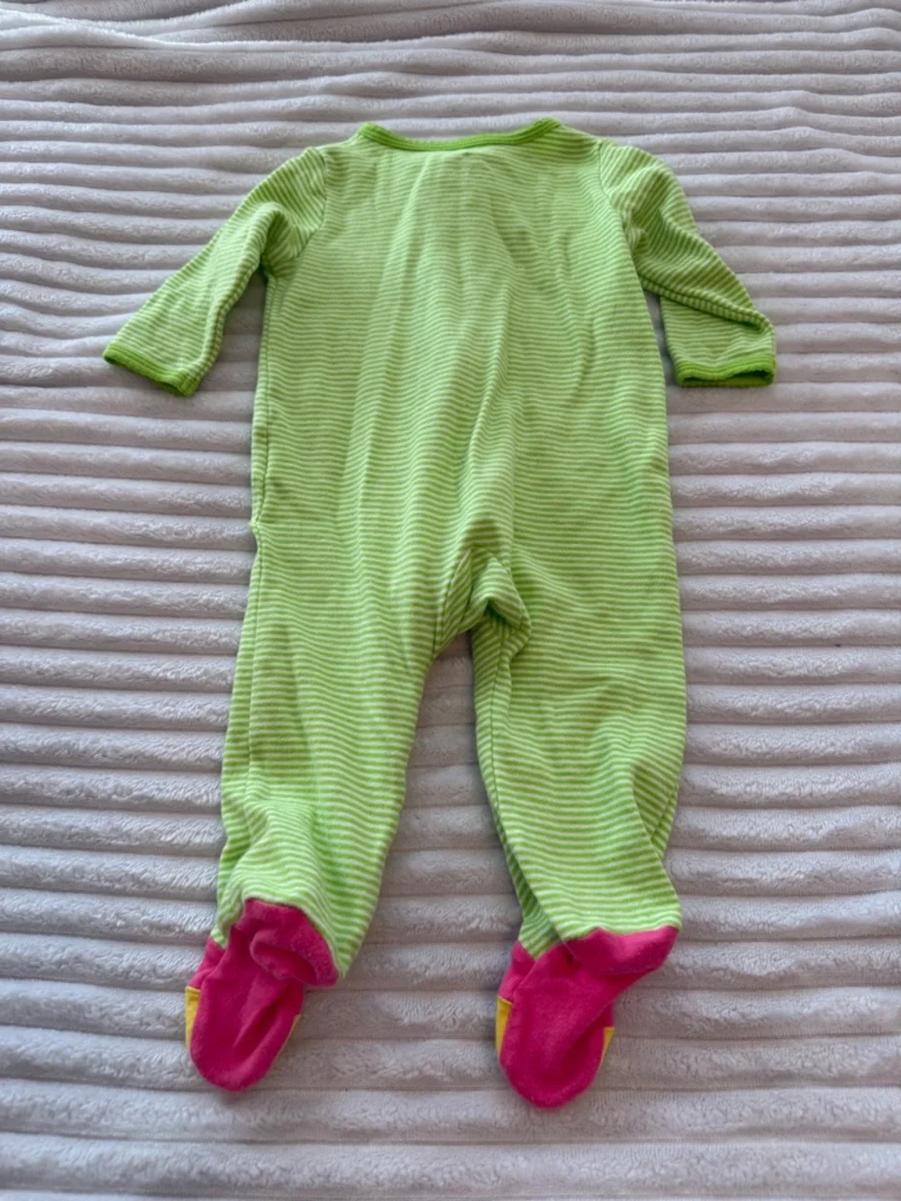 Carter's Footed One-Piece Sleeper Bundle- Pink, Green, Yellow, Gray